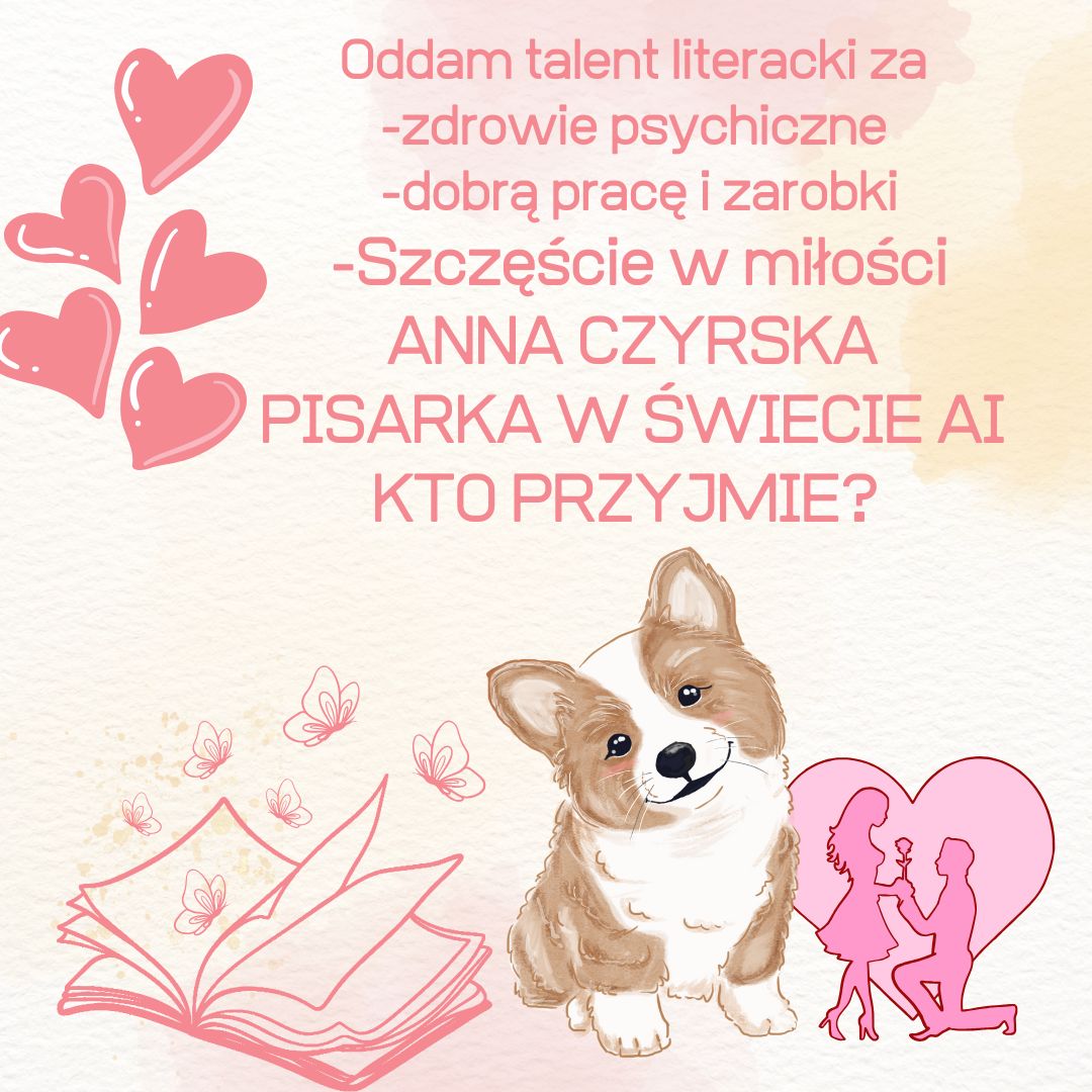 Oddam talent literacki za zdrowie psychiczne, stałe zarobki i szczęście w miłości.